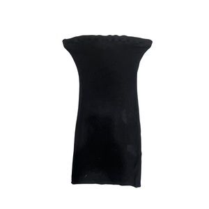 Woman’s Black strapless mini dress ; size M
